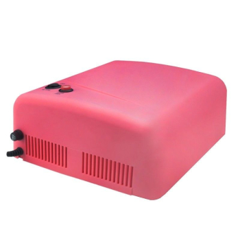 LAMPA NA BIURKO SLIM 20W RÓŻOWA + LAMPA UV 818 RÓŻOWA